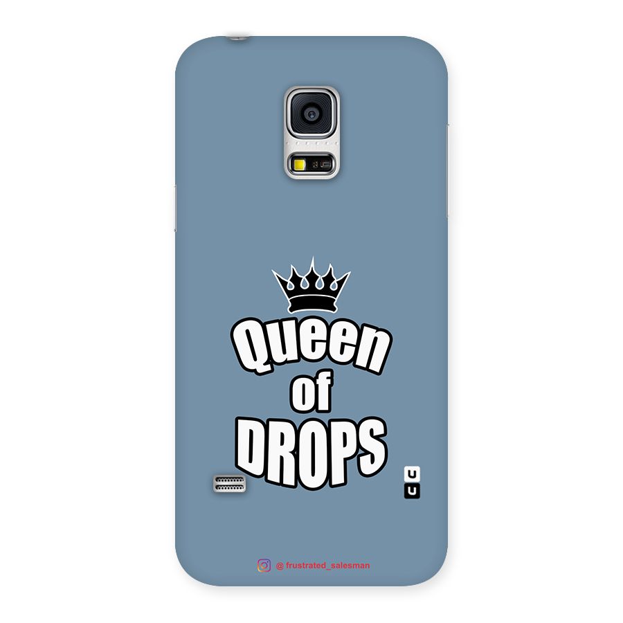 Queen of Drops SteelBlue Back Case for Galaxy S5 Mini