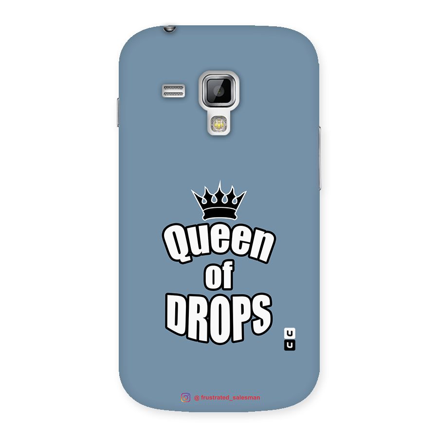 Queen of Drops SteelBlue Back Case for Galaxy S Duos