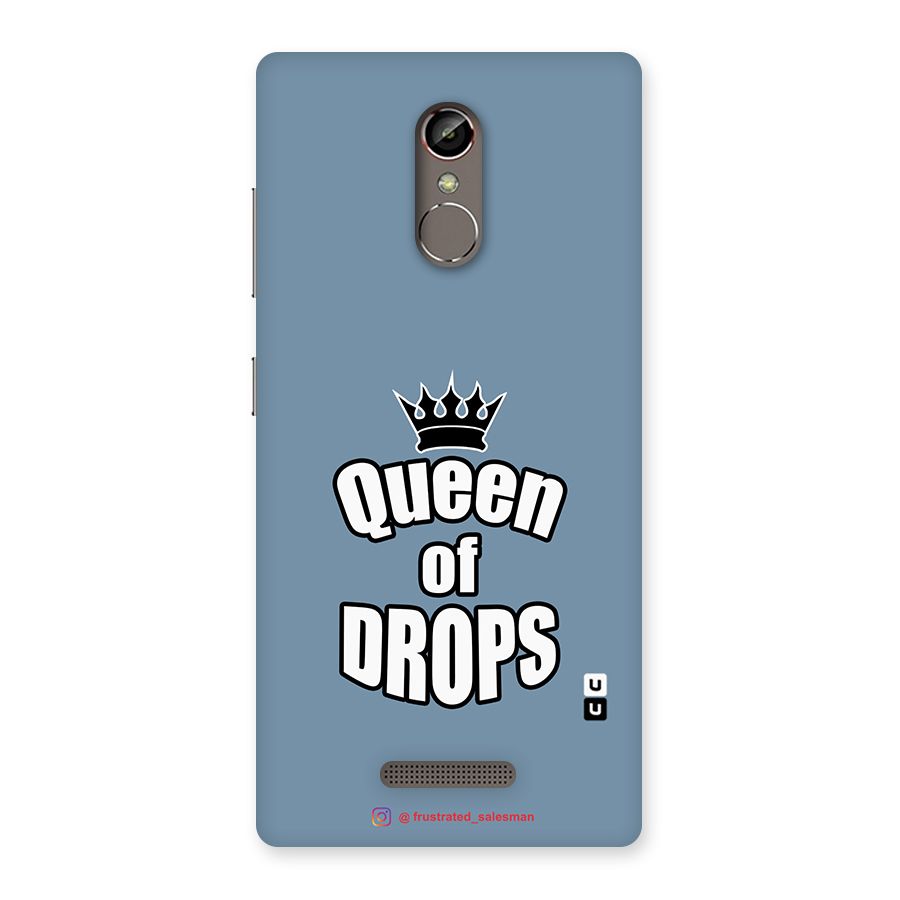 Queen of Drops SteelBlue Back Case for Gionee S6s