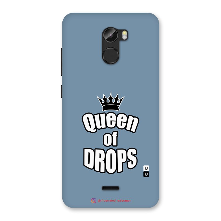 Queen of Drops SteelBlue Back Case for Gionee X1