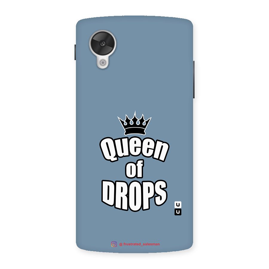 Queen of Drops SteelBlue Back Case for Google Nexsus 5