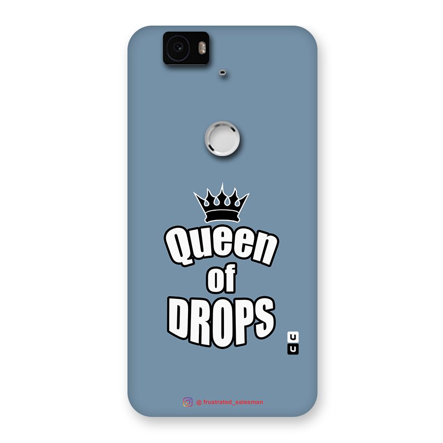 Queen of Drops SteelBlue Back Case for Google Nexus-6P