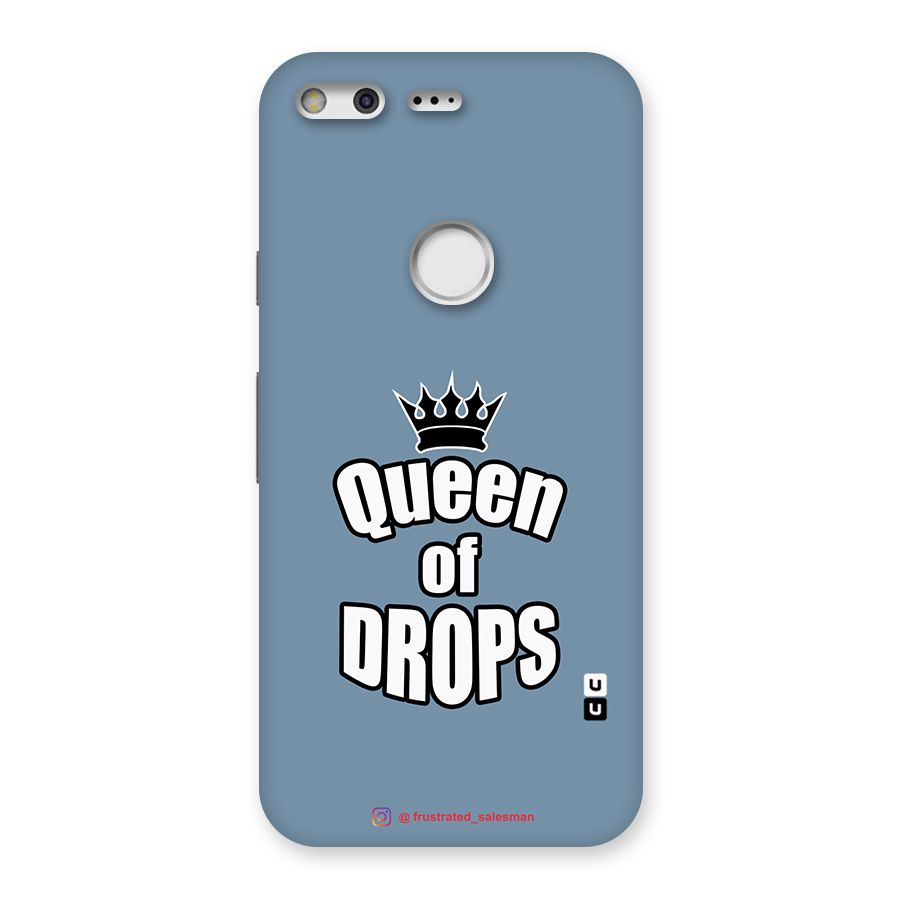 Queen of Drops SteelBlue Back Case for Google Pixel