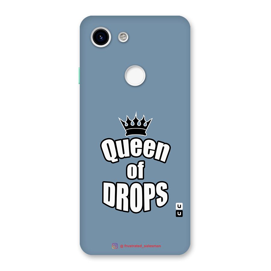 Queen of Drops SteelBlue Back Case for Google Pixel 3