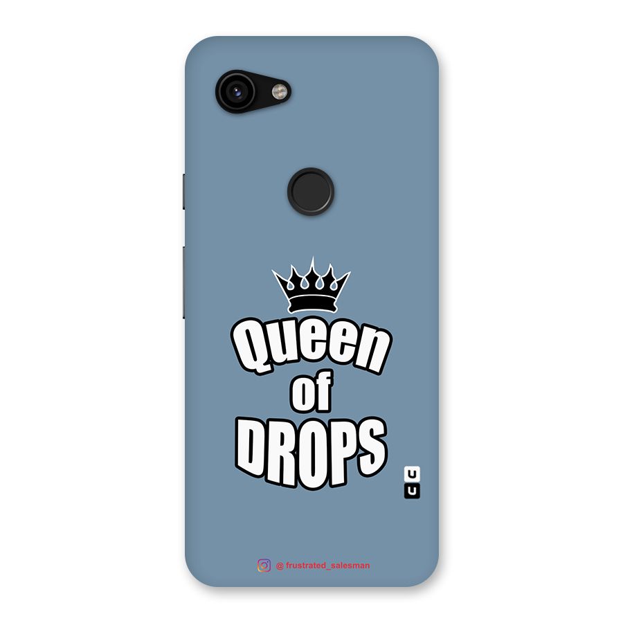 Queen of Drops SteelBlue Back Case for Google Pixel 3a