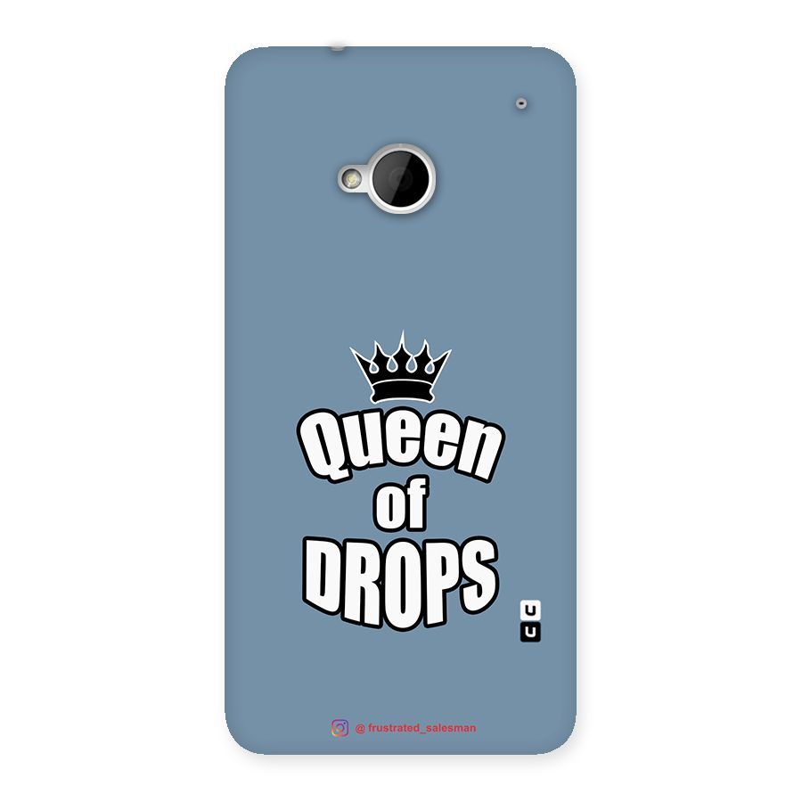 Queen of Drops SteelBlue Back Case for HTC One M7