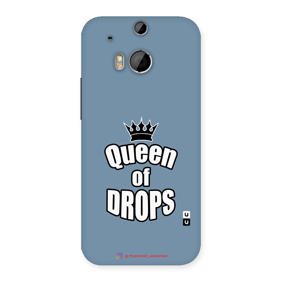 Queen of Drops SteelBlue Back Case for HTC One M8