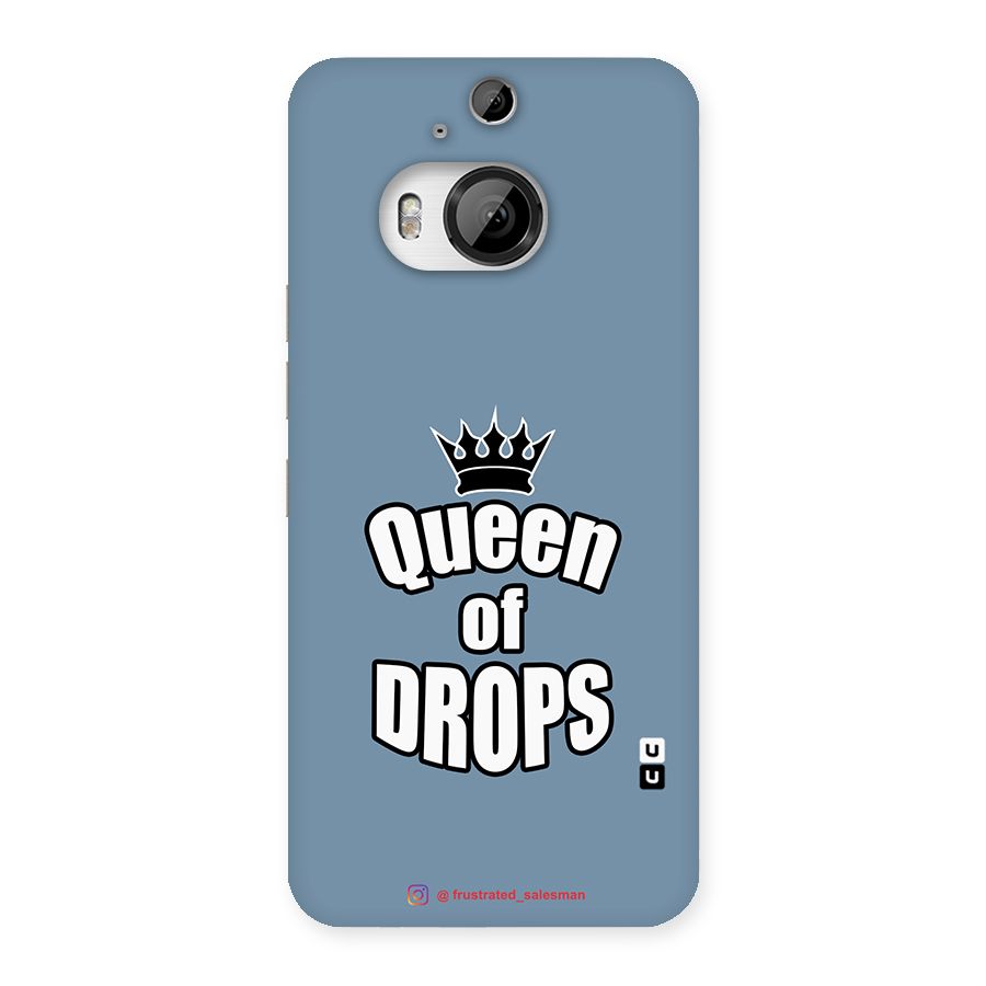 Queen of Drops SteelBlue Back Case for HTC One M9 Plus