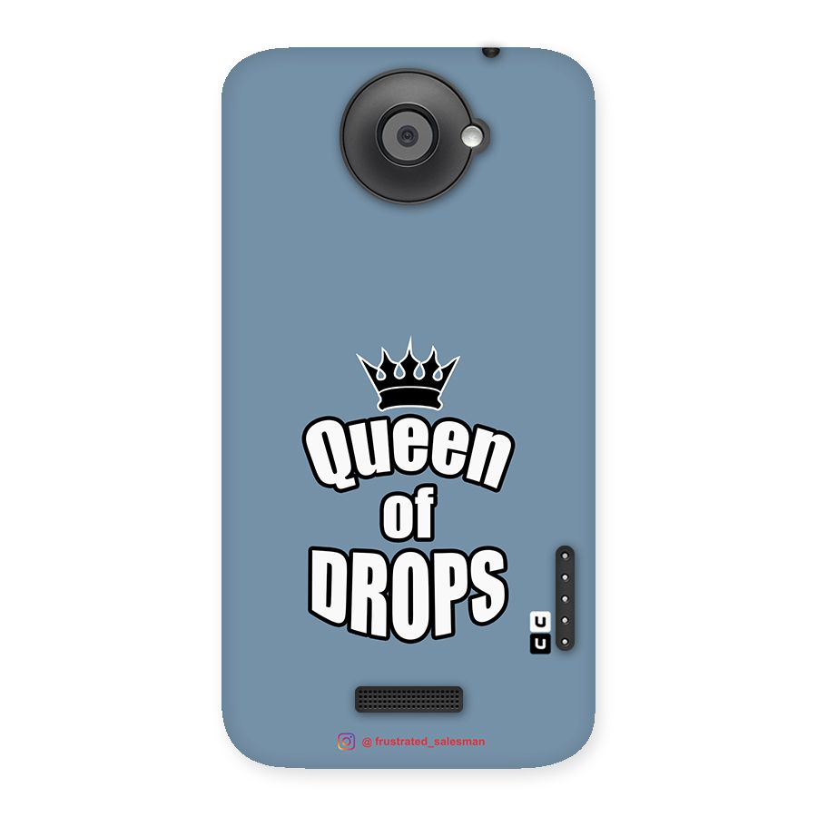 Queen of Drops SteelBlue Back Case for HTC One X
