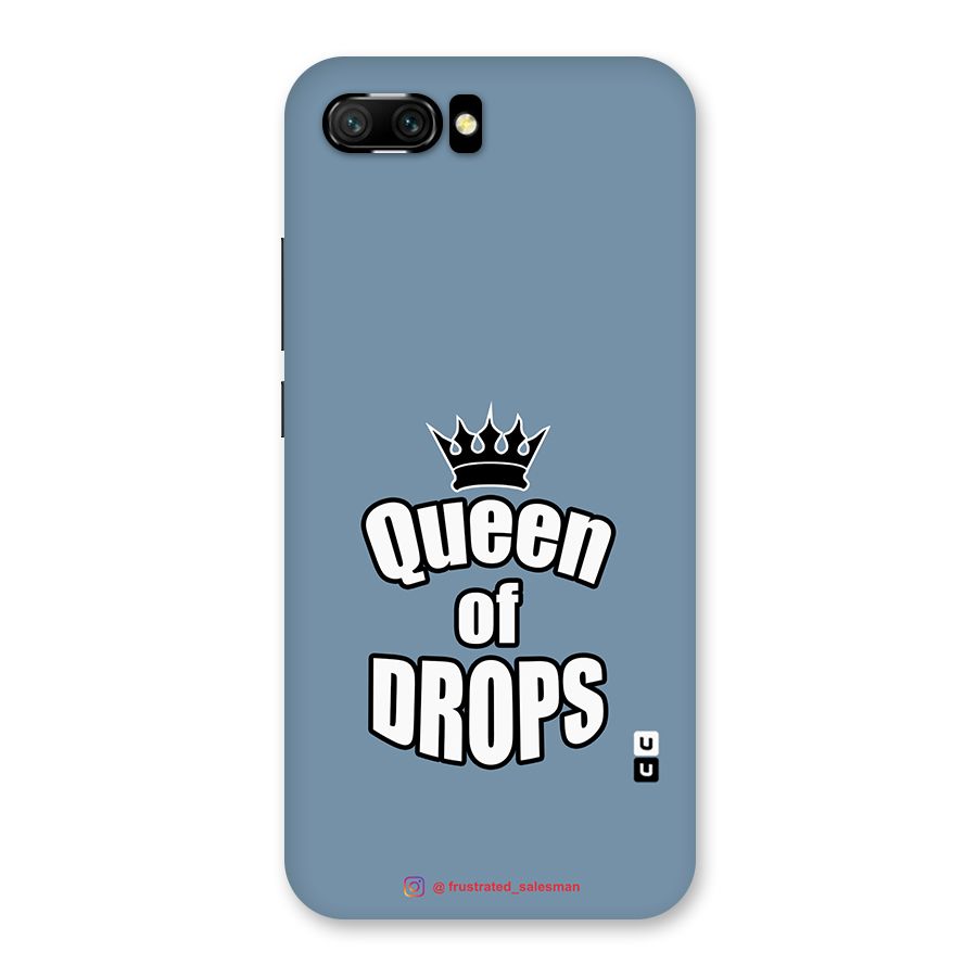 Queen of Drops SteelBlue Back Case for Honor 10