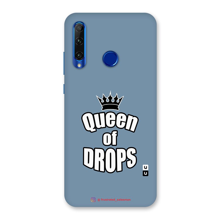 Queen of Drops SteelBlue Back Case for Honor 20i
