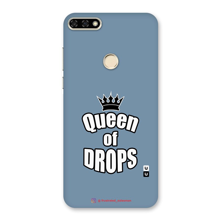 Queen of Drops SteelBlue Back Case for Honor 7A
