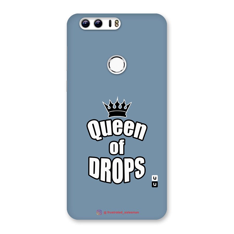 Queen of Drops SteelBlue Back Case for Honor 8