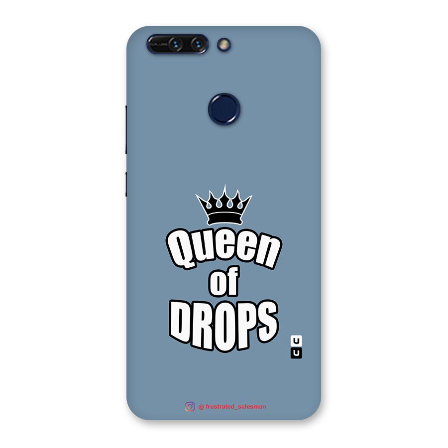 Queen of Drops SteelBlue Back Case for Honor 8 Pro