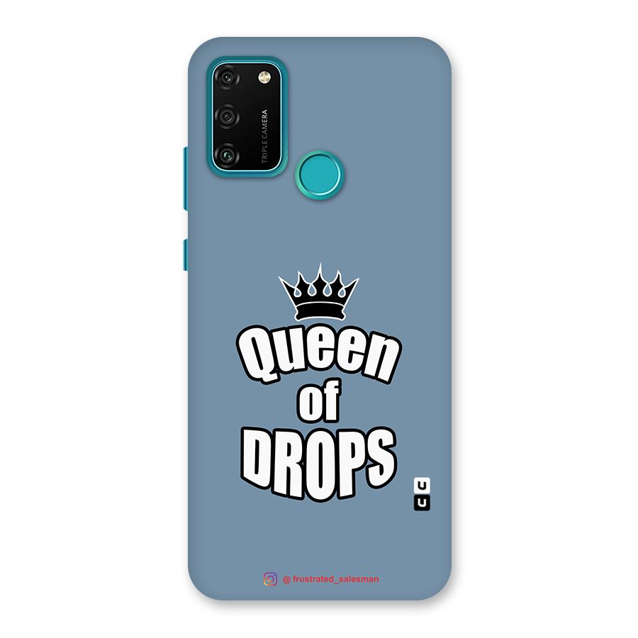 Queen of Drops SteelBlue Back Case for Honor 9A