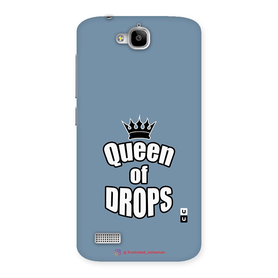 Queen of Drops SteelBlue Back Case for Honor Holly