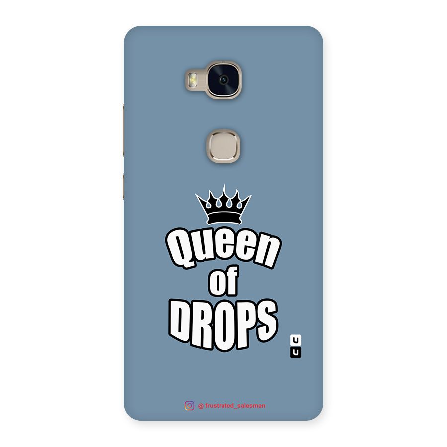 Queen of Drops SteelBlue Back Case for Huawei Honor 5X