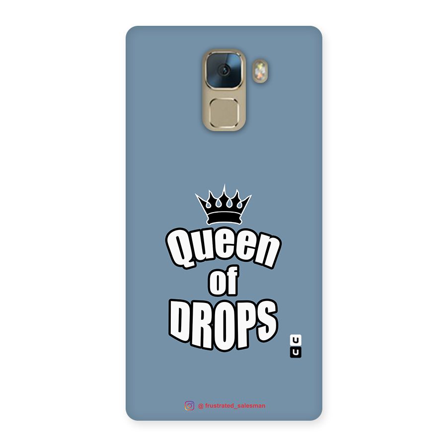 Queen of Drops SteelBlue Back Case for Huawei Honor 7
