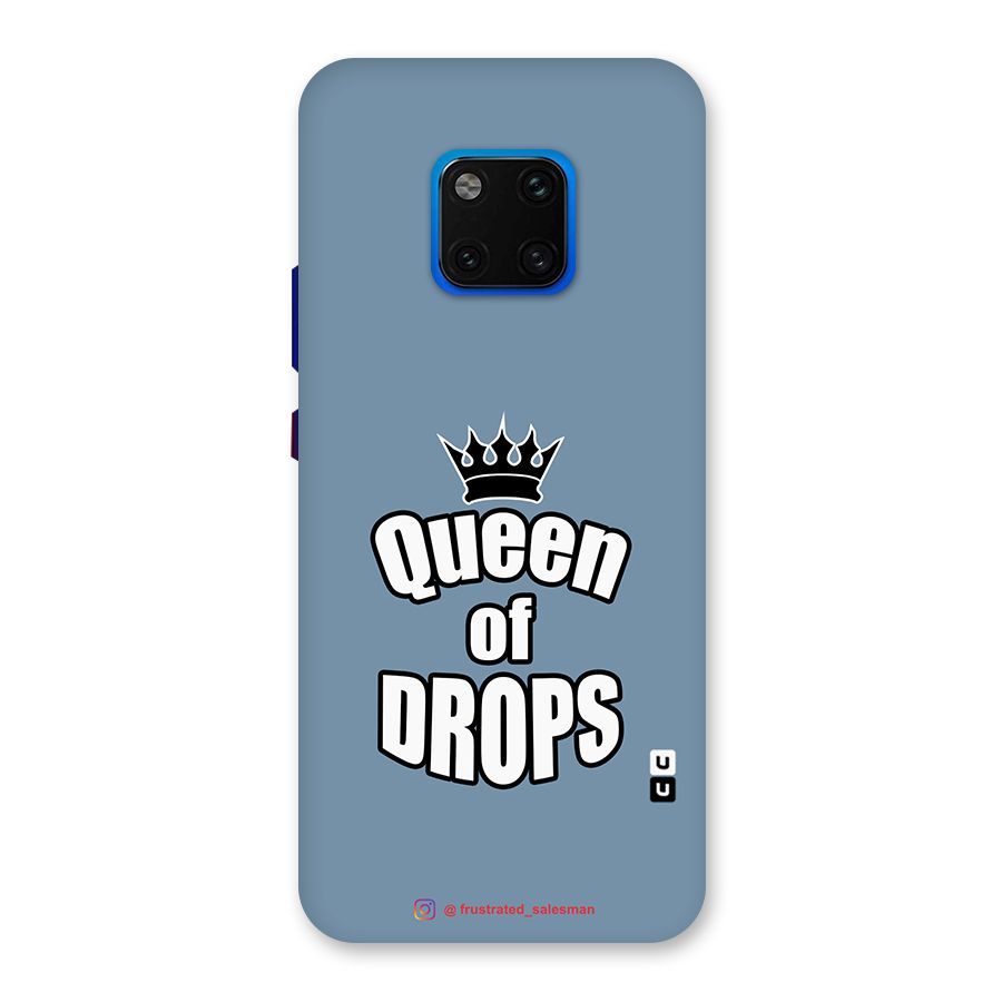Queen of Drops SteelBlue Back Case for Huawei Mate 20 Pro