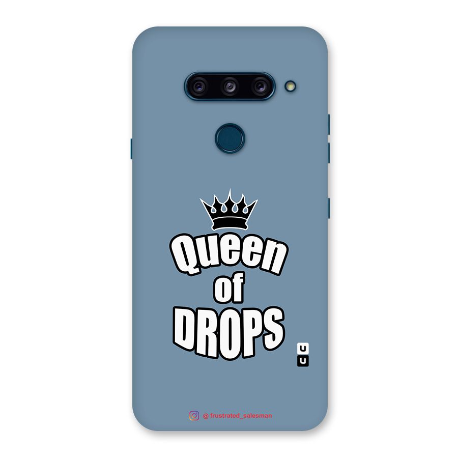 Queen of Drops SteelBlue Back Case for LG  V40 ThinQ