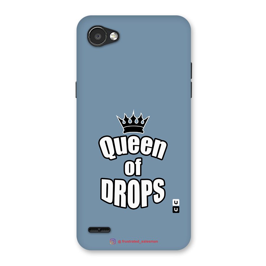 Queen of Drops SteelBlue Back Case for LG Q6