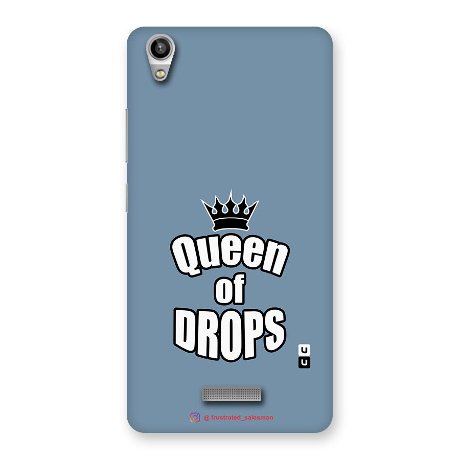 Queen of Drops SteelBlue Back Case for Lava-Pixel-V1
