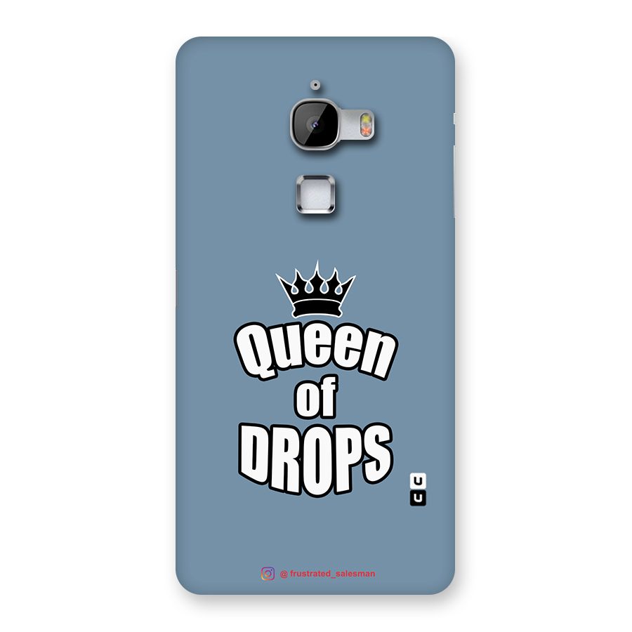 Queen of Drops SteelBlue Back Case for LeTv Le Max