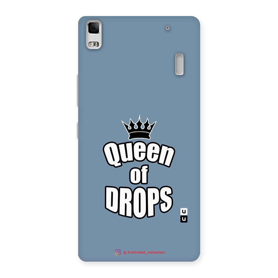 Queen of Drops SteelBlue Back Case for Lenovo A7000