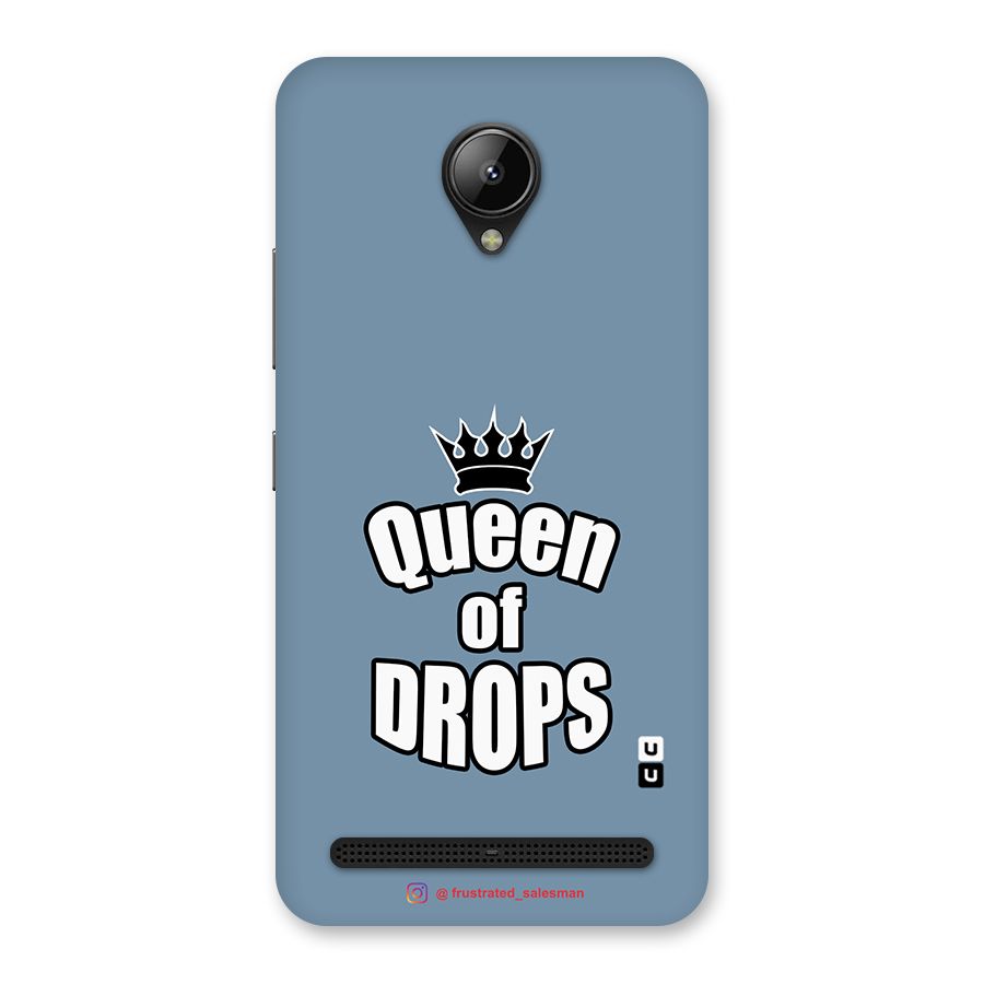 Queen of Drops SteelBlue Back Case for Lenovo C2