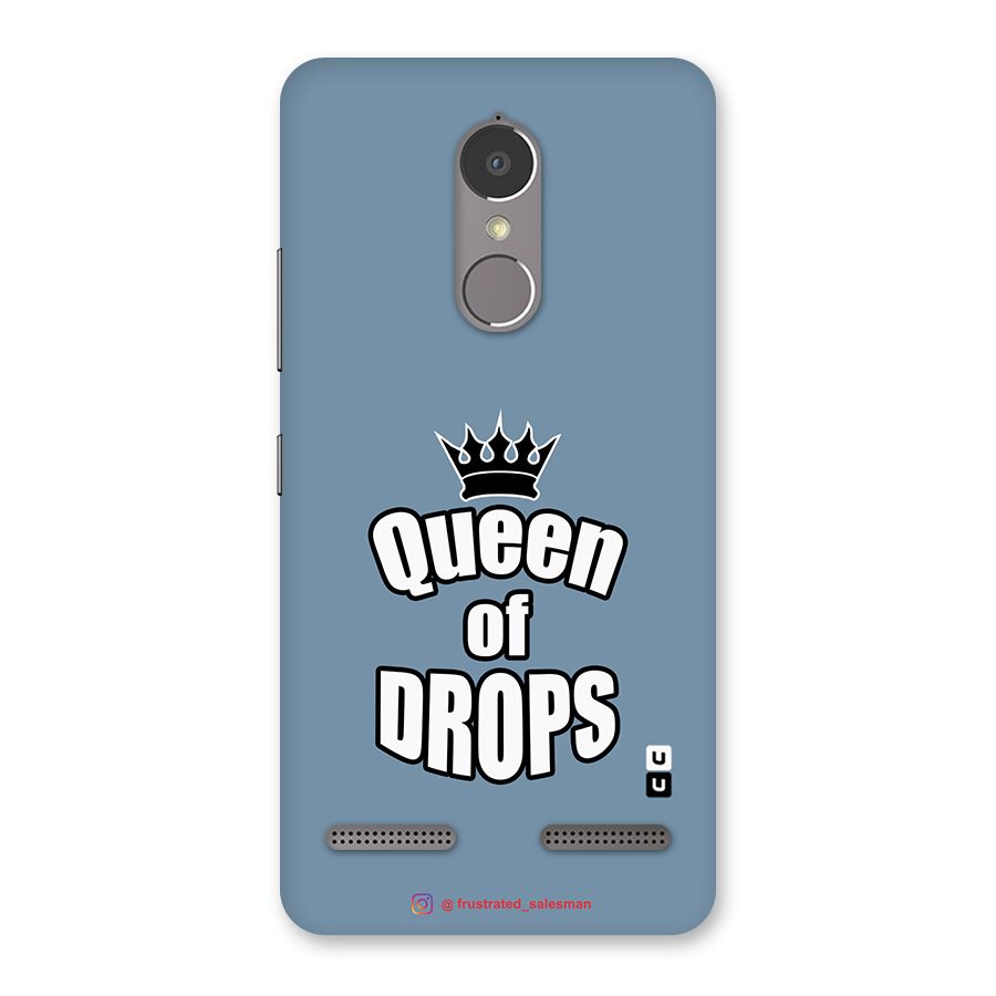 Queen of Drops SteelBlue Back Case for Lenovo K6