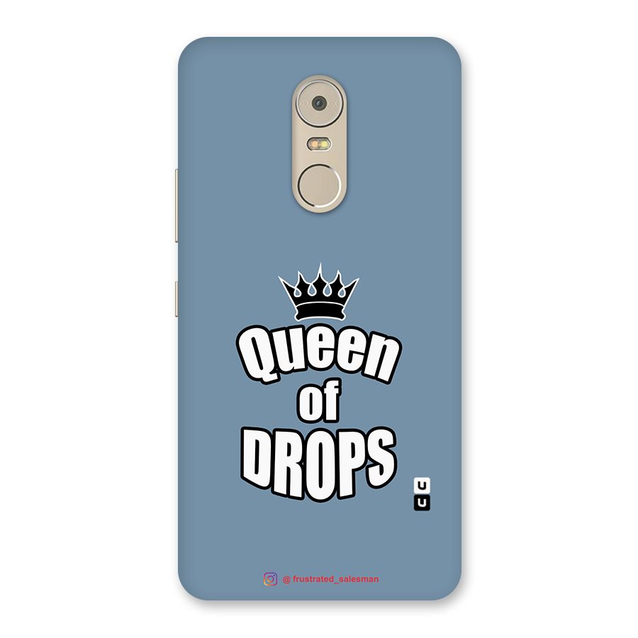 Queen of Drops SteelBlue Back Case for Lenovo K6 Note