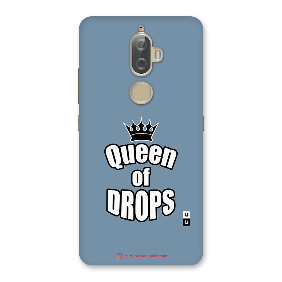 Queen of Drops SteelBlue Back Case for Lenovo K8 Plus