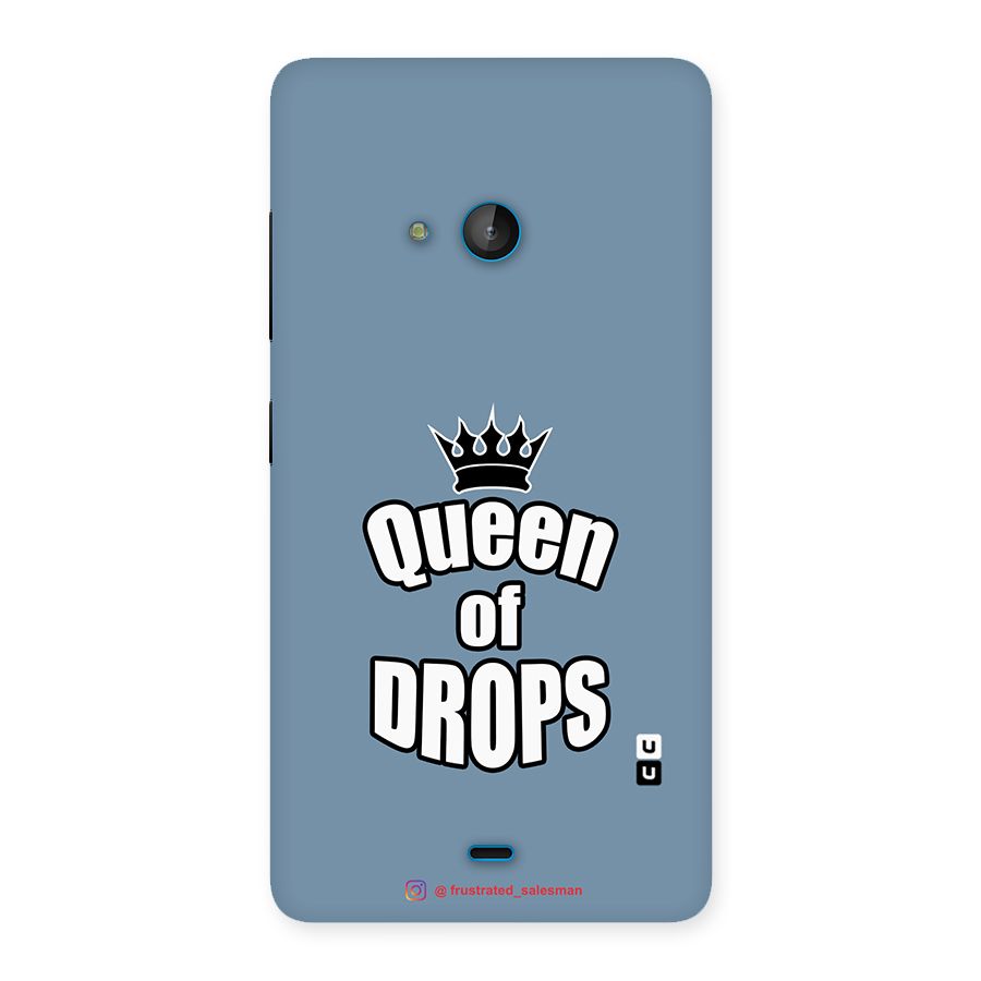 Queen of Drops SteelBlue Back Case for Lumia 540