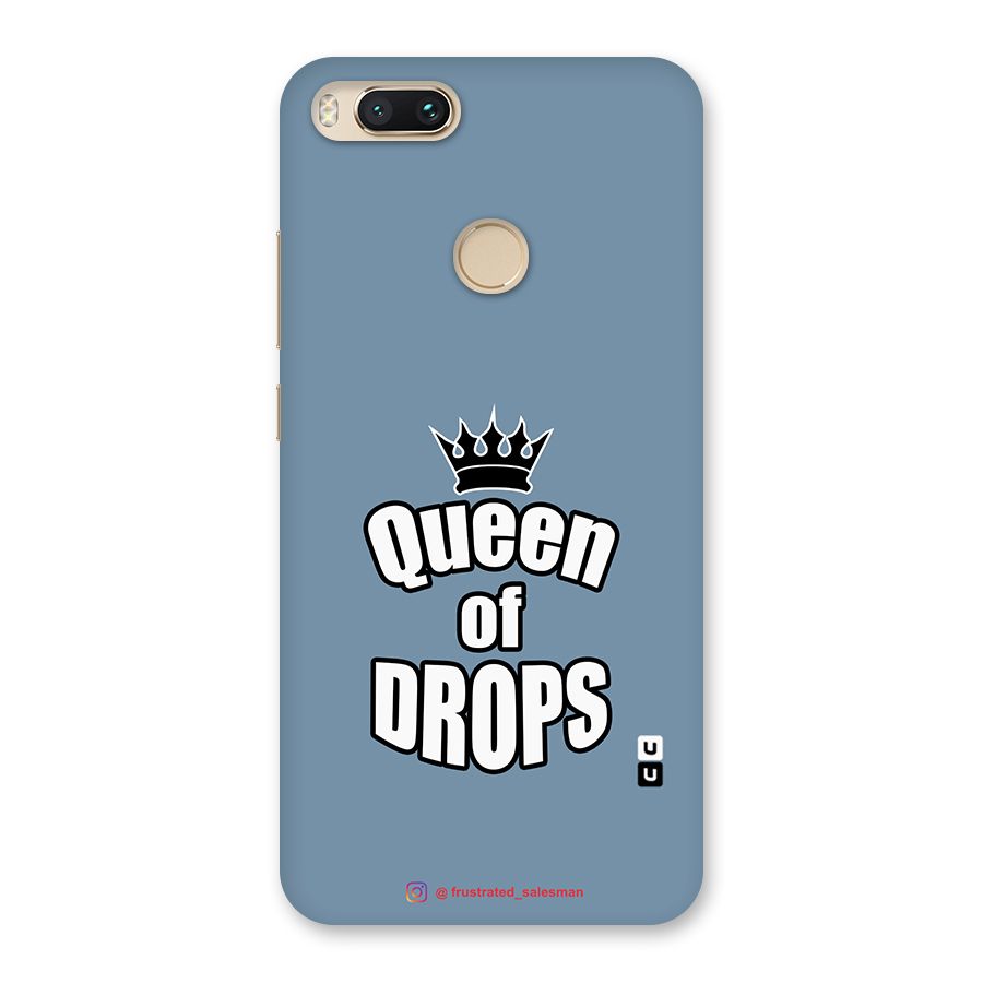 Queen of Drops SteelBlue Back Case for Mi A1
