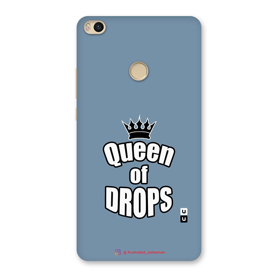 Queen of Drops SteelBlue Back Case for Mi Max 2