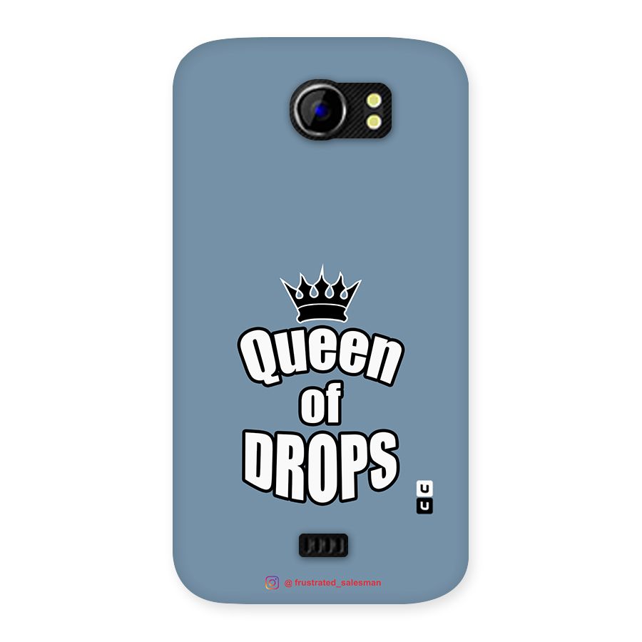 Queen of Drops SteelBlue Back Case for Micromax Canvas 2 A110