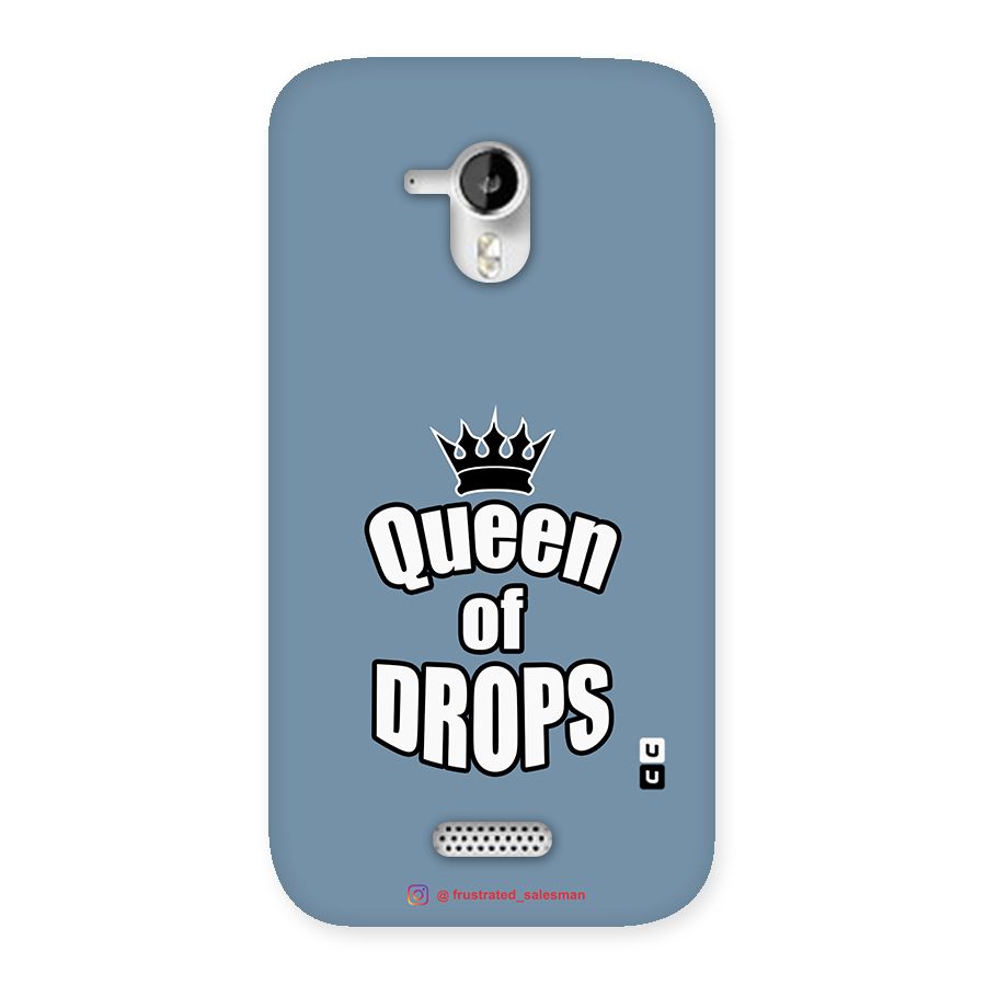 Queen of Drops SteelBlue Back Case for Micromax Canvas HD A116