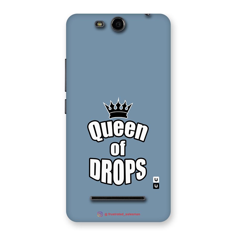 Queen of Drops SteelBlue Back Case for Micromax Canvas Juice 3 Q392
