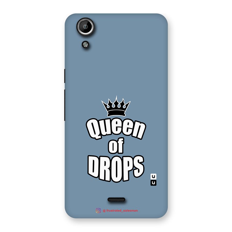 Queen of Drops SteelBlue Back Case for Micromax Canvas Selfie Lens Q345