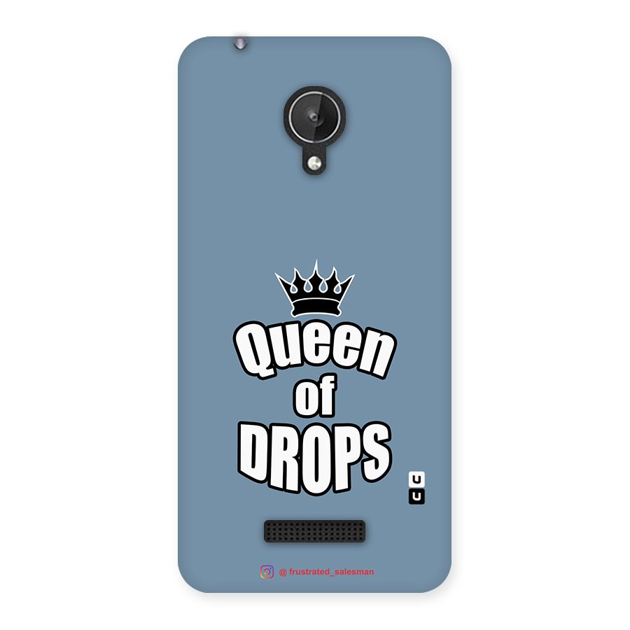 Queen of Drops SteelBlue Back Case for Micromax Canvas Spark Q380