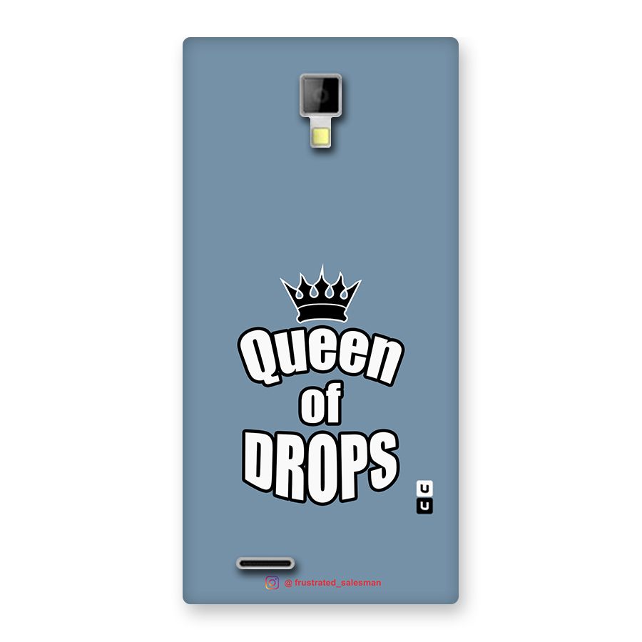 Queen of Drops SteelBlue Back Case for Micromax Canvas Xpress A99