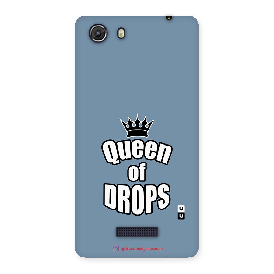 Queen of Drops SteelBlue Back Case for Micromax Unite 3