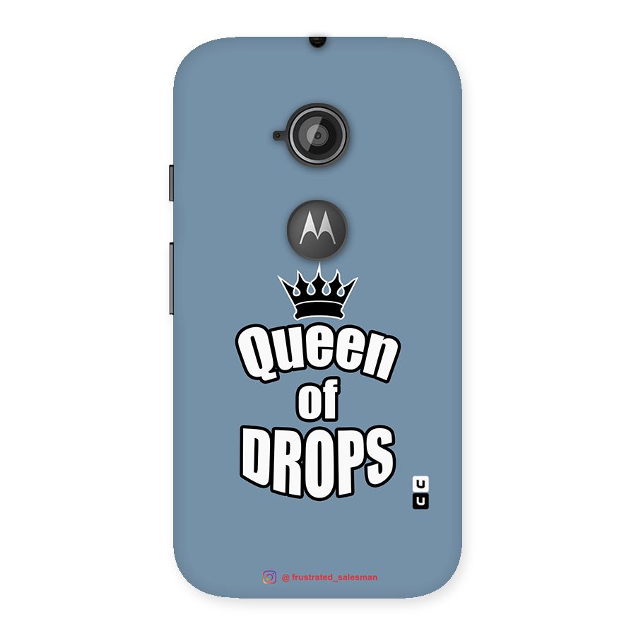 Queen of Drops SteelBlue Back Case for Moto E 2nd Gen