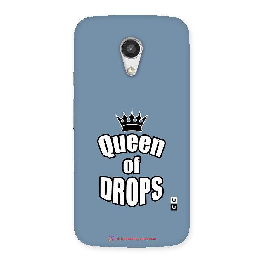 Queen of Drops SteelBlue Back Case for Moto G 2nd Gen
