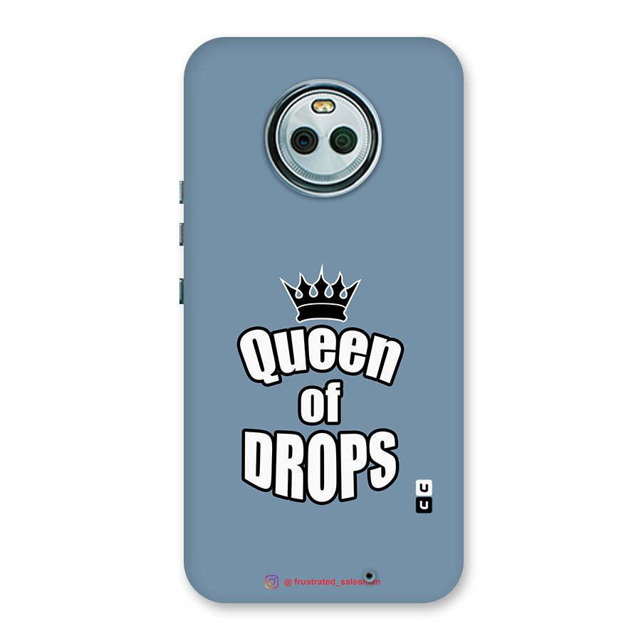 Queen of Drops SteelBlue Back Case for Moto X4