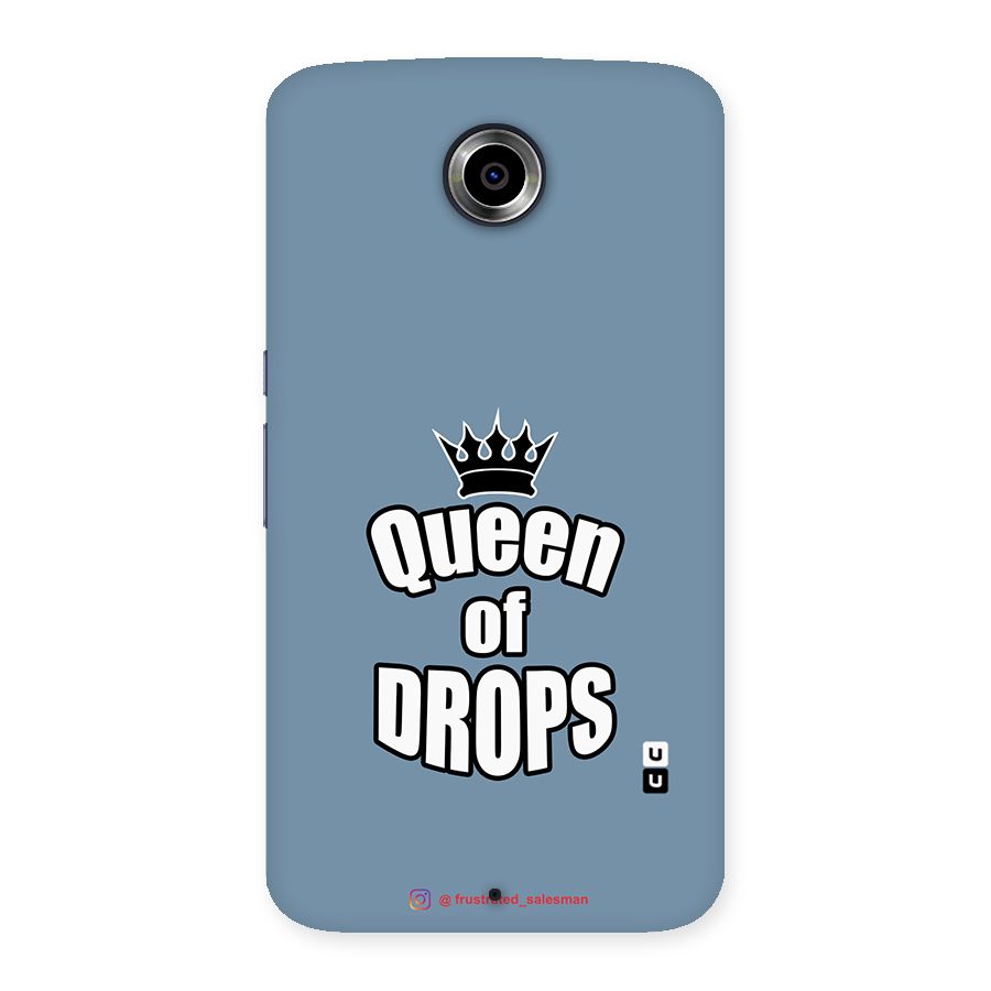 Queen of Drops SteelBlue Back Case for Nexsus 6