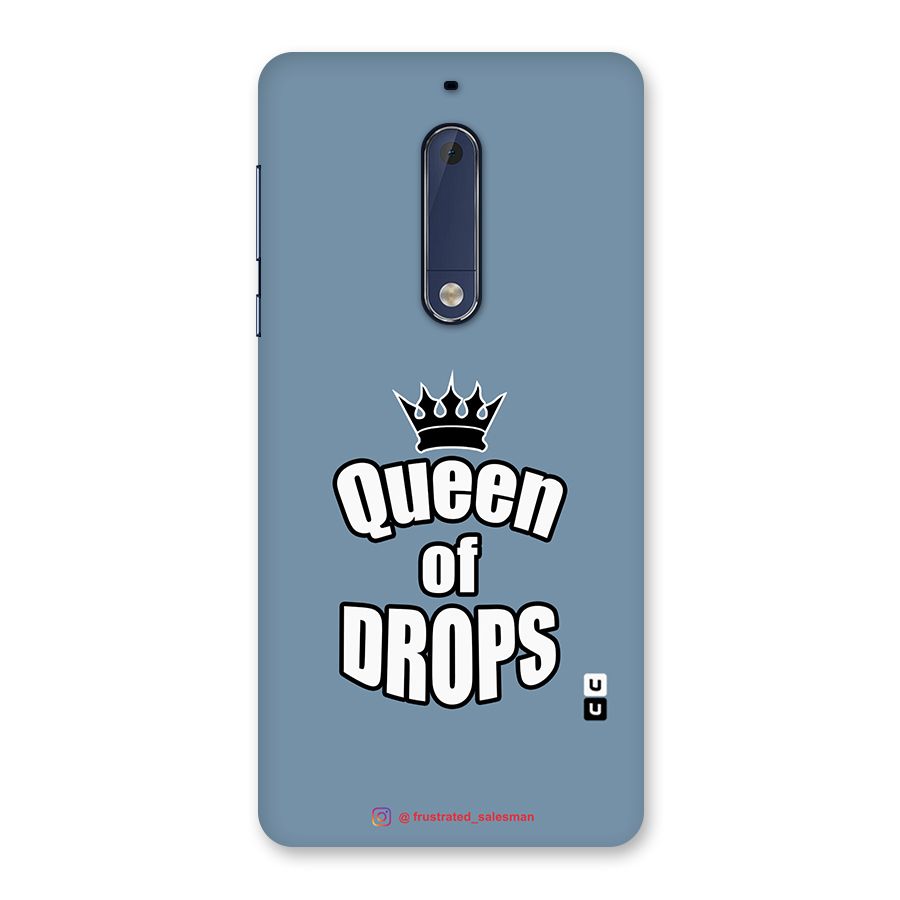Queen of Drops SteelBlue Back Case for Nokia 5