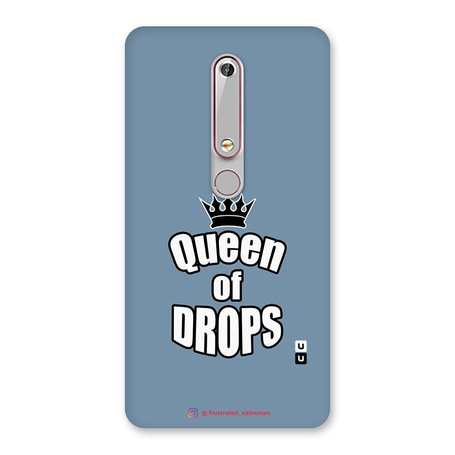 Queen of Drops SteelBlue Back Case for Nokia 6.1