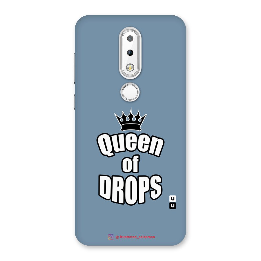Queen of Drops SteelBlue Back Case for Nokia 6.1 Plus