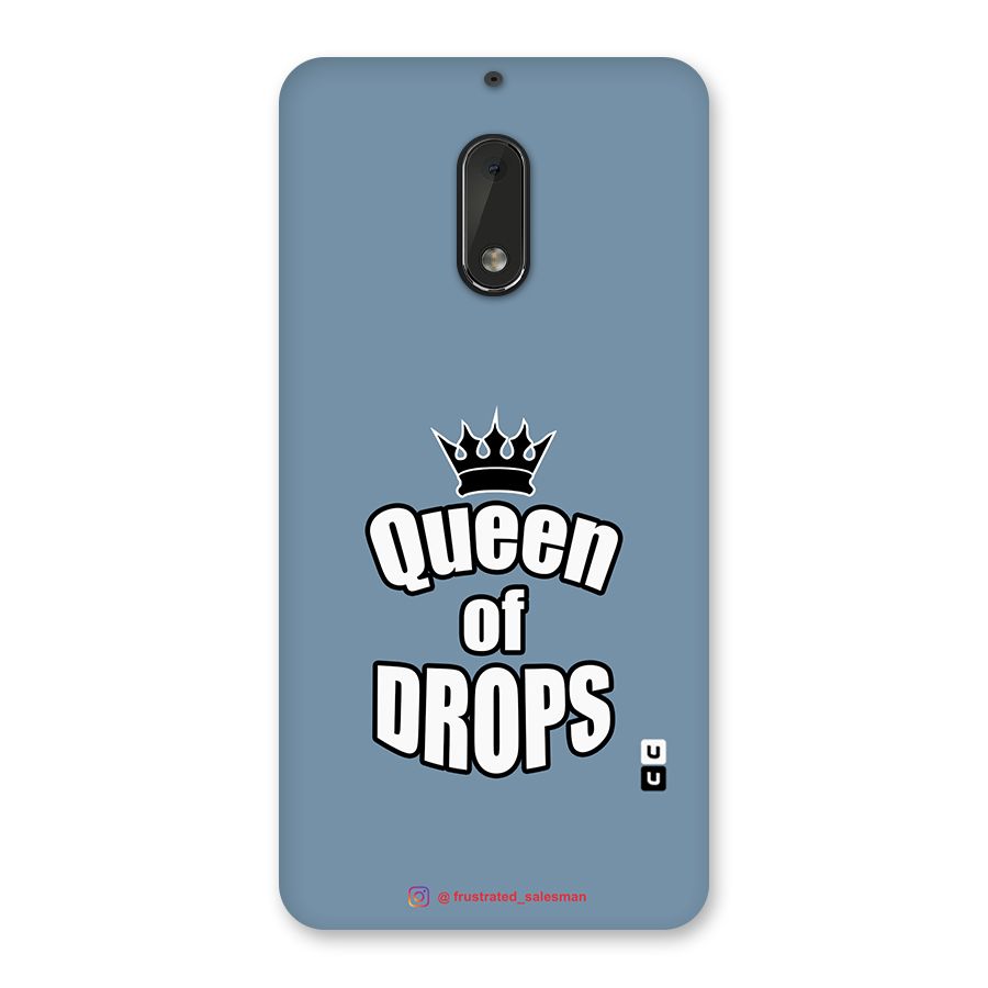 Queen of Drops SteelBlue Back Case for Nokia 6